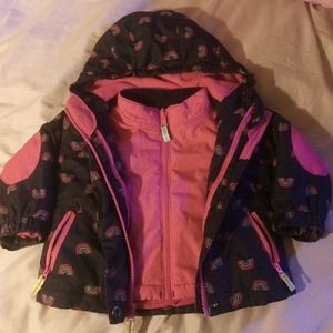 Rainbow toddler jacket
